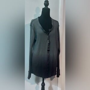 Free People Workshop Long Sleeve Henley Top – Size L